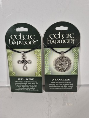 Celtic Harmony Collection - ''Well Being'' & ''Protection'' Pewter Necklaces *New*