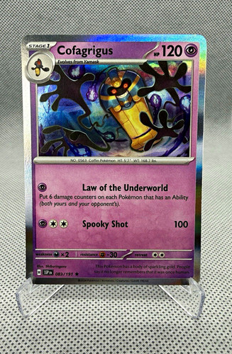 Cofagrigus 83/191 Pokemon Card Surging Sparks Rare 120 HP Holo Near Mint