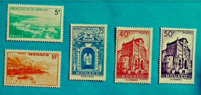 MÜNCHEN Lot Briefmarken NEU 5 von 1948/49 verschiedene Werte, hoher Katalogwert