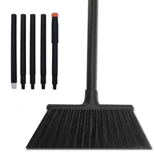 54 Inch Long Metal Handle Household Broom - Adjustable Heavy-Duty Brooms