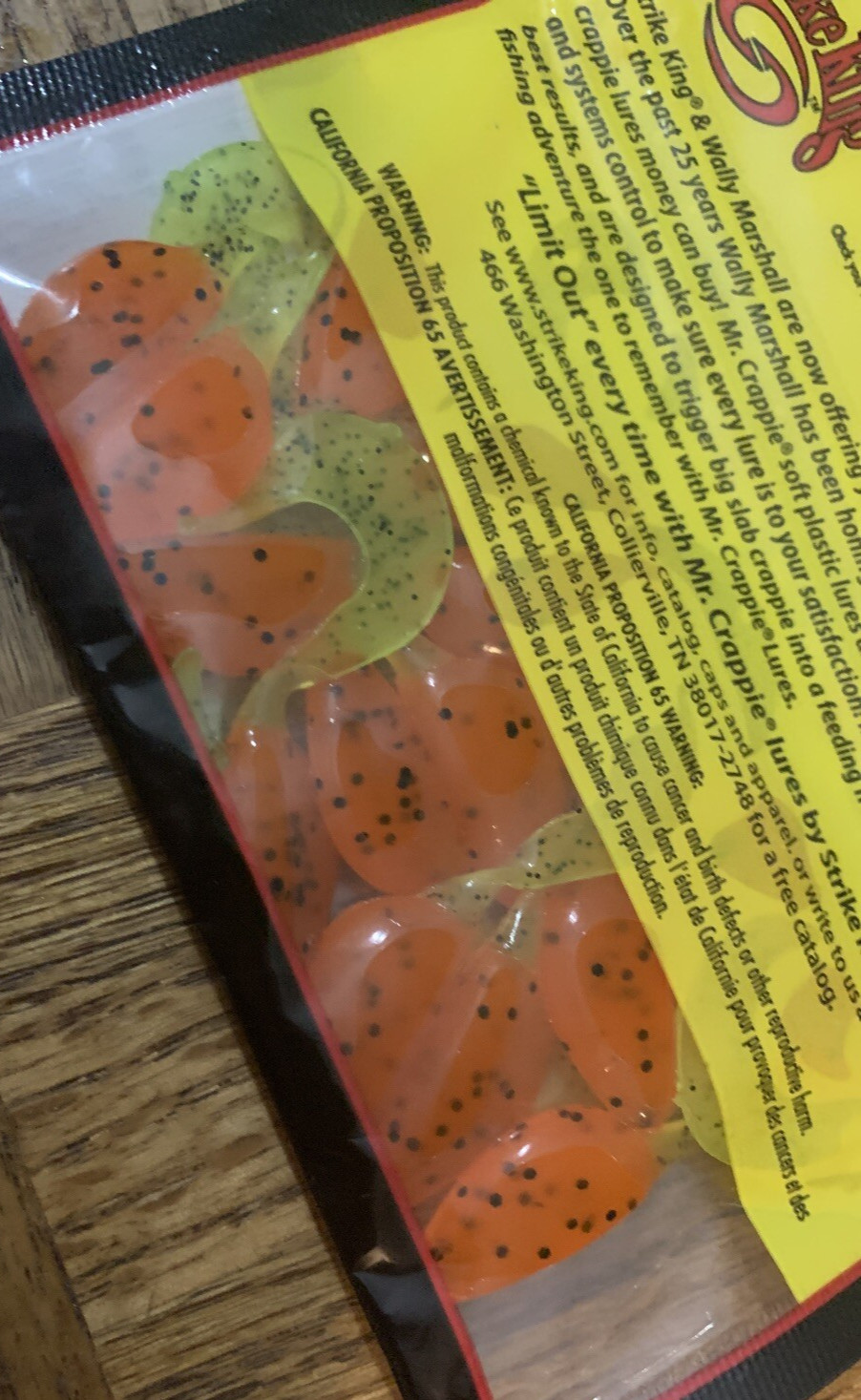 Mr. Crappie Strike King 2” Shadpole Curlytail Cajun Cricket-Brand New-SHIP N 24H - Image 6