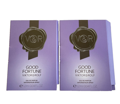 Viktor & Rolf Good Fortune 2x Eau De Parfum Perfume Spray Vials 1.2ml .04oz