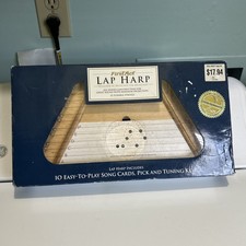First Act Lap Harp Wood 10 Song Cards Complete Open Box Easy Well Known Melodies