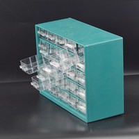 Werkzeug-Schubladenbox 25 Schubladen Kleinteile Organizer Kunststoff Schwarz