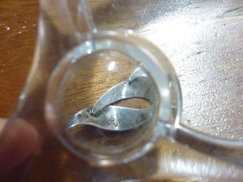 Signed Thomas Tso Navajo Post Earrings Native American Sterling Silver Modernist - Picture 3 of 3