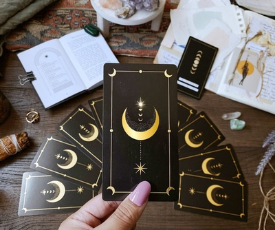 #ad Black Tarot Cards Set Tarot deck with guidebook and bag Classic Rider Waite $33.00
