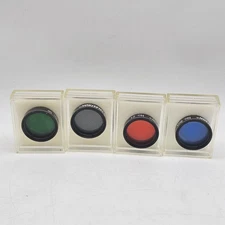 Lot Of 4 Celestron Telescope Lens Filters No. 21 56 96 80A 1.25"