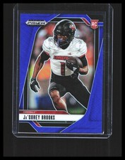 2025 Ja'Corey Brooks Rookie Card - Panini Prizm #50 Blue  /249 Commanders. rookie card picture
