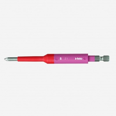 Felo Insulated Plus-Minus (PZ/SL) VDE Safety Bit, #1 x 115mm