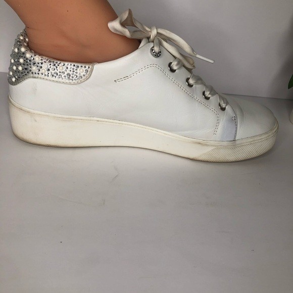12M Naturalizer Morrison Solid White Rhinestones … - image 4