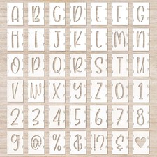 Letter Stencils 1 Inch Cursive Stencil Letters Number Template 1inch, White