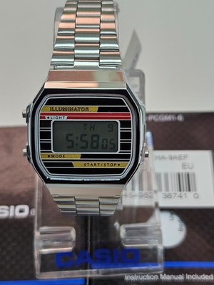 CASIO　A168WEHA-9A　腕時計 CASIO CLASSIC並行輸入品 Casio A168WEHA-9A Vintage Digital Gold Dial Stainless Steel Watch