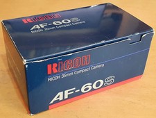 Ricoh 35MM Film Compact Camera AF-60S With Original Box, Pouch And Paperwork