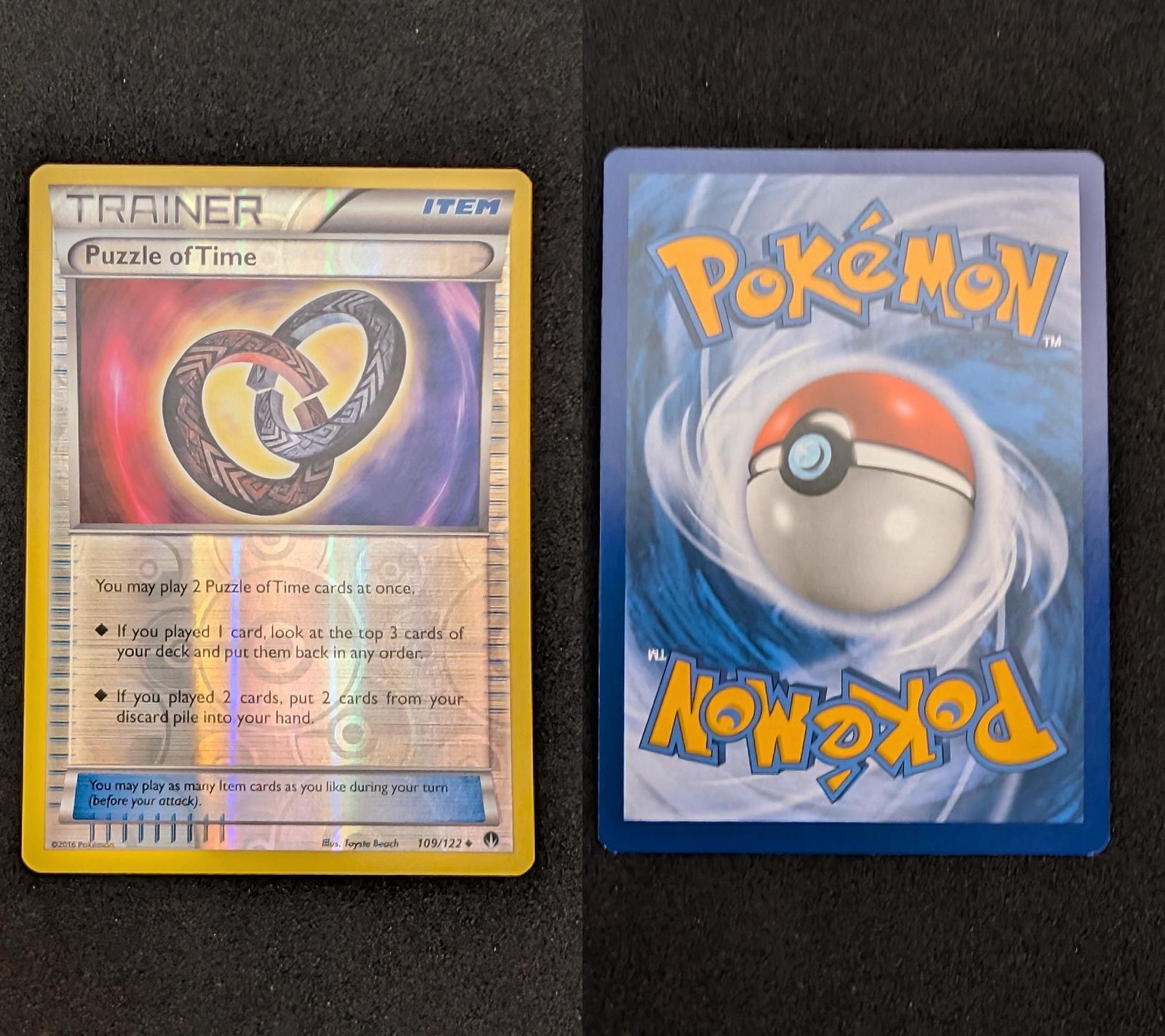 Puzzle of Time 109/122 Uncommon BREAKpoint Pokemon Reverse Holo Near Mint