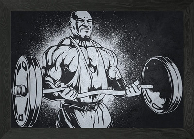 Ronnie Coleman Bizeps Curl gerahmtes Wandbild Poster Leinwanddruck Bild