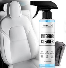 Interior Cleaner For Tesla White  Black Vegan Leather - Stain Remover - Solu...