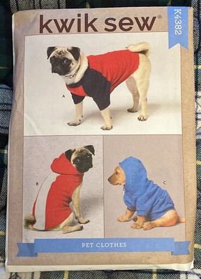 Kwik Sew K4382 - Craft Sewing Pattern - Pet Clothes - Sizes XS - XL