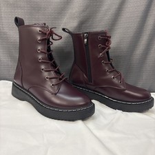 Rouge Helium Boots  Womens Burgundy Boots Lac...