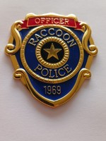 Resident Evil Pin Anstecker Raccoon Police Officer Gross Selten!