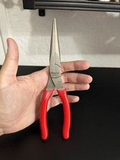 Snap On Long Reach Talon Grip Red Handle Needle Nose Pliers 97ACF