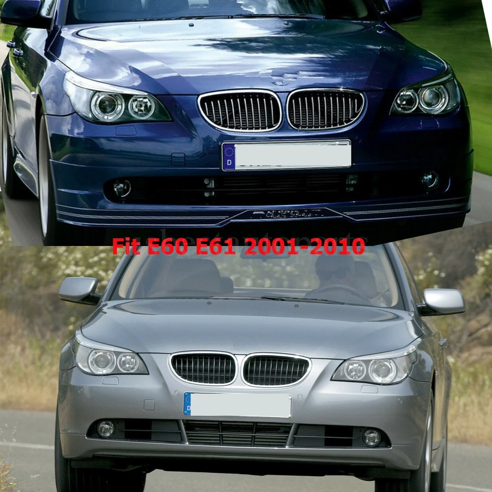 Pair Fit BMW E60 E61 2004-2010 5-Serie PP Side Skirts Panels 525i 530i 545i - Imagem 2 de 4