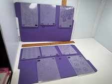 Lot of 8 Stampin Up Embossing Folders Sizzix Floral Flowers Leaves