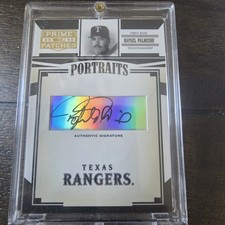2005 Donruss Playoff Prime Patches Portraits Rafael Palmeiro Signed Auto P80
