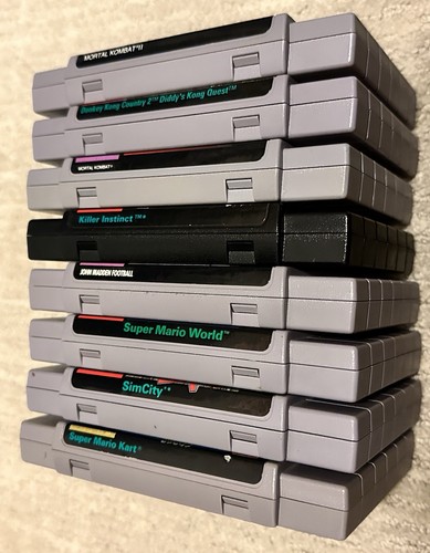 Super Nintendo SNES Original OEM Authentic *Pick Your Game* Cart + Manual - Picture 3 of 3
