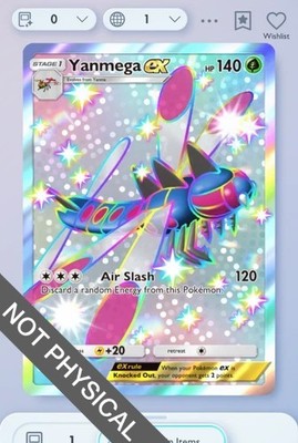 yanmega pokemon card Trading Game Destined Rivals Double Rare ex #3 Card Type 2025 Pokemon Dri En-destined Rivals