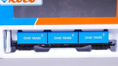 H0 DC Roco 46780 Containertragwagen Sgjs 716 DB ''CHO YANG'' in OVP #NP_705