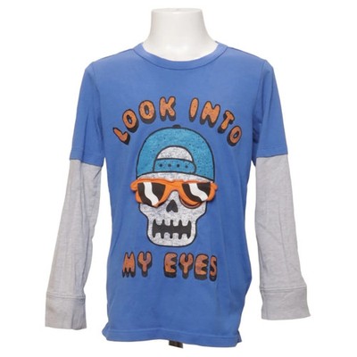 OshKosh B'gosh, Langarmshirt, Größe: 128, Blau/Grau/Mehrfarbig #5Hp