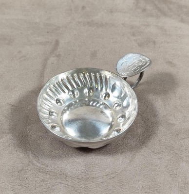 Vintage 1970s Champagne Louis Roederer Made in France Silver Metal Tastevin
