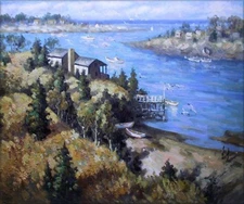Quality Hand Painted Oil Painting A Quiet Bay 20x24in
