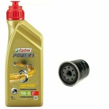TAGLIANDO GILERA 250 OREGON OLIO CASTROL 10W40 POWER 1  FILTRO OLIO 2008