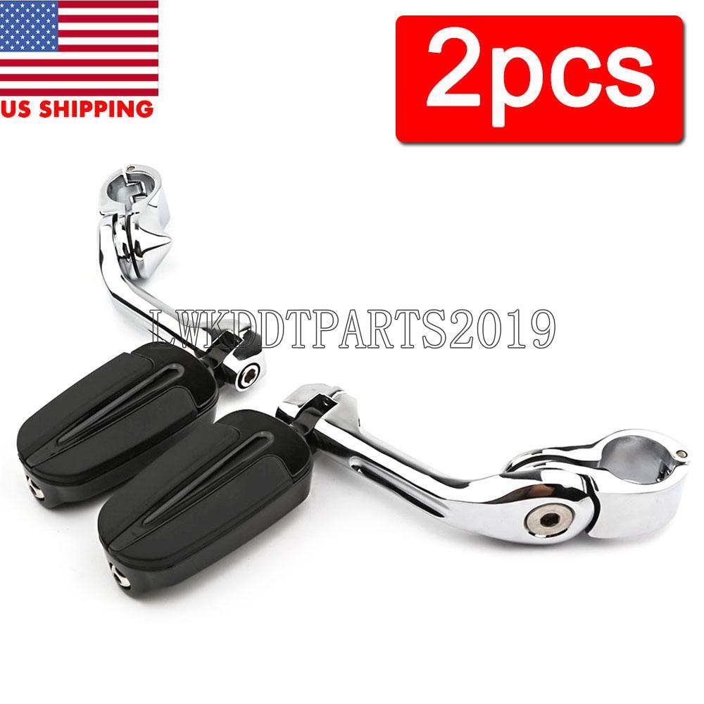 1-1/4" Highway Foot Pegs For Harley Touring - Street Glide, Road King, FLHR, FLHX