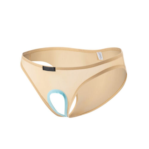 Slip uomo sexy seta ghiaccio intimo aperto foro davanti perizoma perizoma lingerie perizoma - Foto 5 di 29