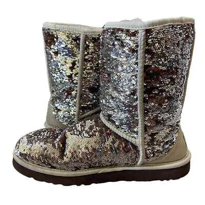 UGG Women's Classic Short Sequin Boots Size