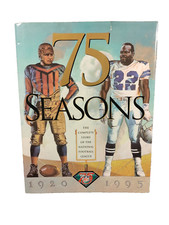 NFL 75 Seasons Complete Story Man Cave Big Book Dick Butkus Mike Ditka Signed