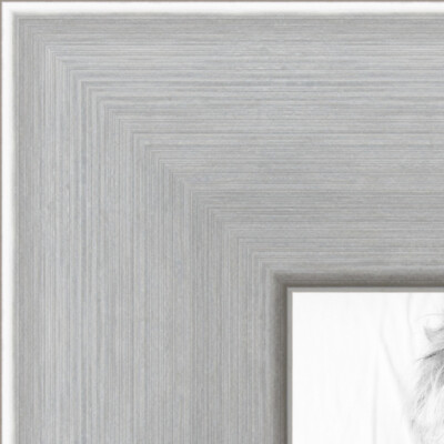 ArtToFrames Picture Frame Custom 2'' Silver Stainless Steel 3980 Small