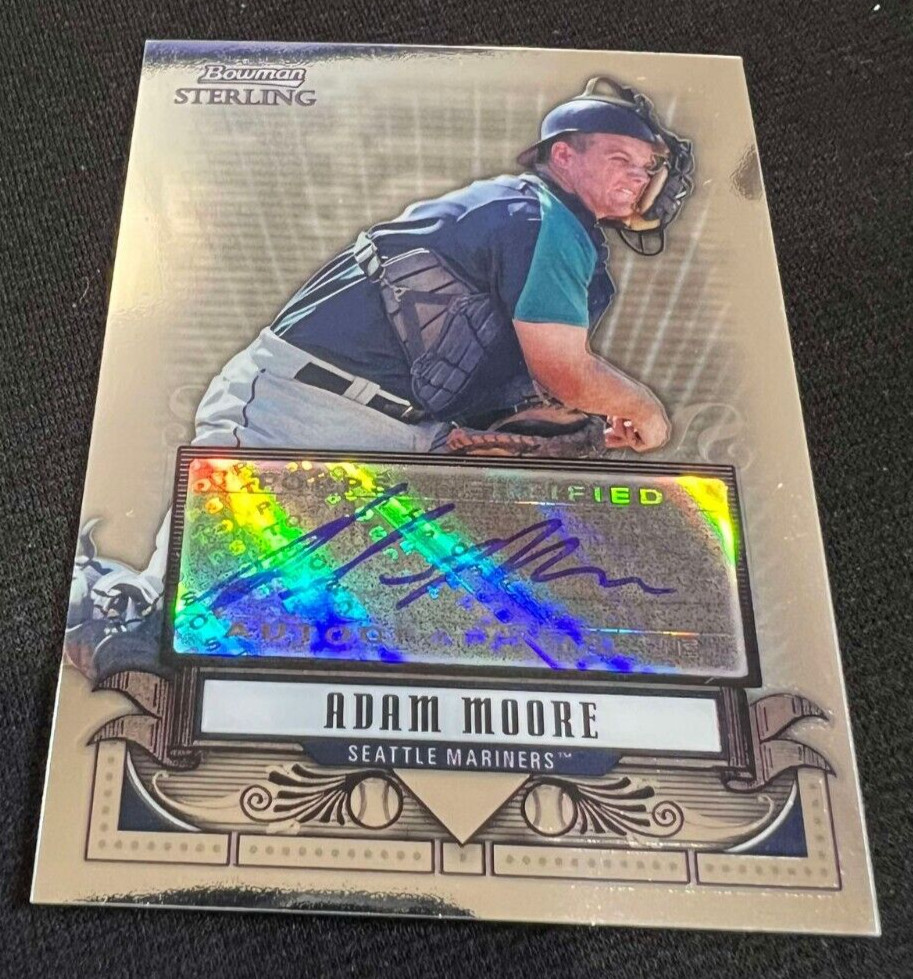 ADAM MOORE 2008 Bowman Sterling Prospects #BSP-AMO Rookie Card RC AUTO