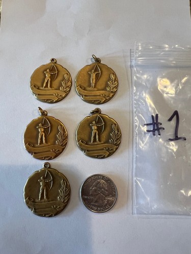 Vintage Archery Award , Medallion , Medal , Pin , Broche #1 Each
