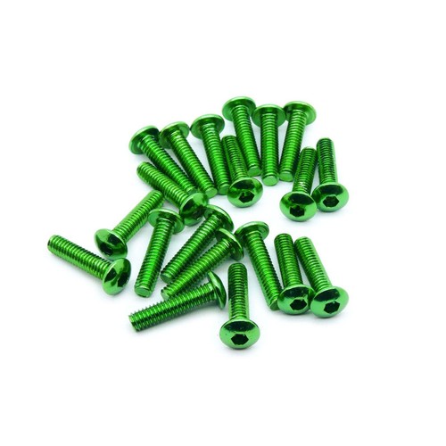 Screw Red Flush Electrical Outlets & Receptacles 20pcs M3 X 6mm Button Head Socket Cap Screws - Red Anodized 6063 Aluminum (SpeedyFPV) Red Anodized Aluminum Screws