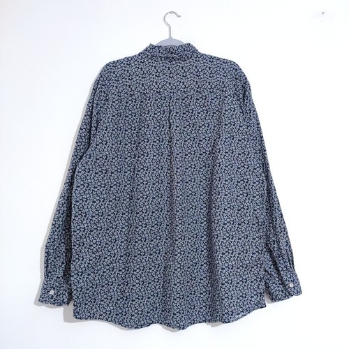 Ralph Lauren Chaps Hemd dunkelblau geblümt XXL weiß AOP Langarm Herren Freizeit - Bild 6 von 16