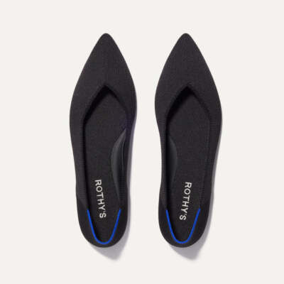 Rothy's Women's The Point II Flats in Size US 8 BLACK