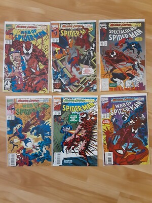 Maximum Carnage Web of 101 102 103 Spectacular 201 203 Spiderman 35-37 Plus!  