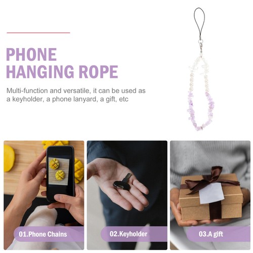Pendentif Chaîne Téléphone Portable Sangle Perlée Pour Téléphonique Anti-perte - Zdjęcie 4 z 12