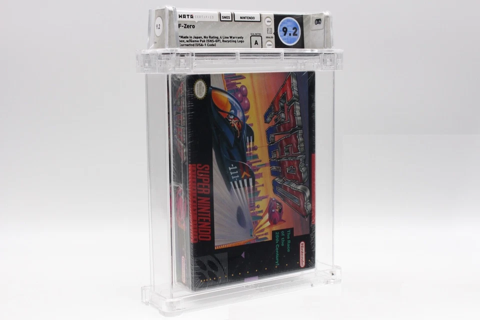 F-Zero - WATA 9.2 Seal A - 1st Print Japan (Super Nintendo SNES) Sealed!!! - Image 3 of 4