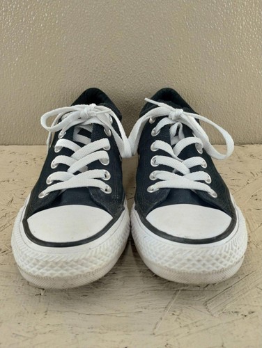 Converse Low Top Black Sneakers Sz 6.5 Worn Once w Box FREE SHIPPING - Picture 3 of 7
