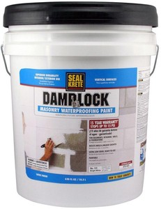 Details About 5 Gal Waterproof Paint Interior Exterior Concrete Basement Wall Cinder Block