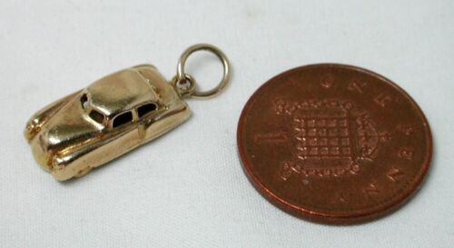 9ct Gold Saloon Car Vintage 1960's Solid Heavy Charm 22657 - Picture 3 of 4